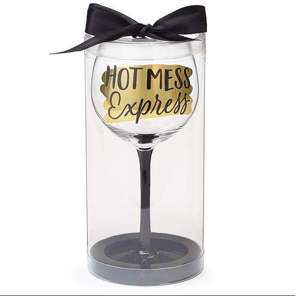 Hot Mess Express Wine Glass - Picture 1 of 2